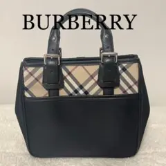 美品☆BURBERRY☆バーバリー ノバチェック ハンドバッグ トートバッグ