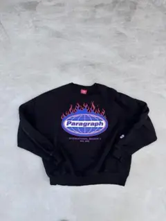 Paragraph ブラック スウェット トレーナー