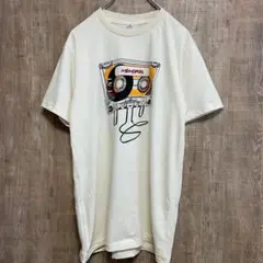 【新品】デザインTシャツ　カセット　ユニセックス　コットン100%