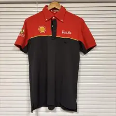 Lサイズ 昭和シェル 夏用 半袖ポロシャツ　フェラーリユニフォーム35