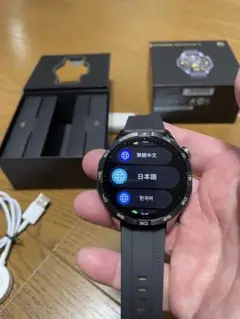 【美品】HUAWEI WATCH GT4ブラック 黒
