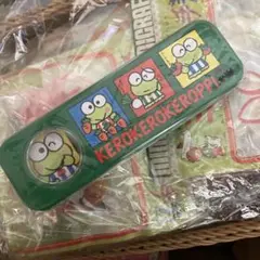 未使用　けろけろけろっぴ 缶ペンケース　サンリオ　1990 筆箱