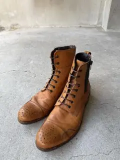 art-berg do Vintage Zip Leather Boots