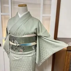 emk15103223未使用美品　グレード高い高級色無地　藍鼠 楽天市場】【新古品】 色無地 着物 未使用 正絹 濃ターコイズ