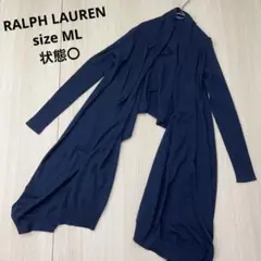 RALPH LAUREN ラルフローレン アシンメトリー ロング カーディガン