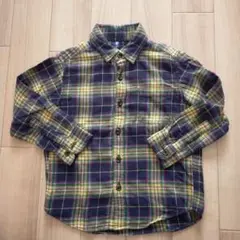 UNIQLO チェック柄 長袖シャツ 110