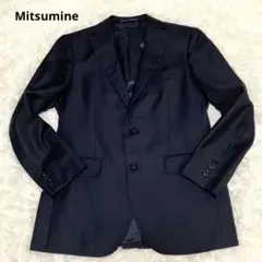 ビジネス ジャケット 2つボタン ブラック ミツミネ レダ M 黒 テーラード