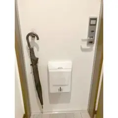 壁掛け傘立て ホワイト シンプル