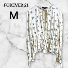 FOREVER 21 【Ｍ】アイボリーフラワーブラウス