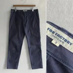 美品 FOB Factory F0431 ベイカーパンツ ネイビー 3