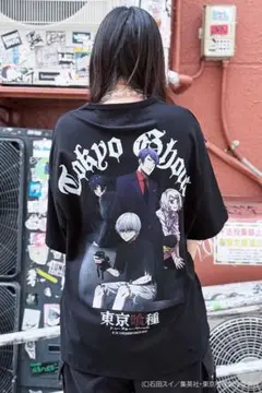 東京喰種×P.N UNDERGROUND ダメージTee - Black