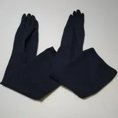 ブラックロング手袋 ストレッチ素材