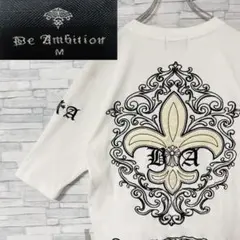 BeAmbitionビーアンビション 半袖 Tシャツ 豪華刺繍 ホワイト M