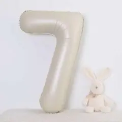 ナンバーバルーン 7 バルーン 7歳 風船 数字 バースデー くすみ 誕生日