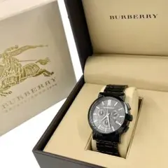 BURBERRY 腕時計 バーバリー BU1373 メンズ 腕時計 磨き済み クロノグラフ 美品