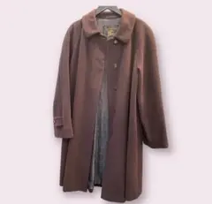 【美品】Burberrys ロングコート アンゴラ100% BURBERRY柄