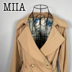 ミーア 定番トレンチコート 花柄【F】ゆったり 大きいサイズ オフィス