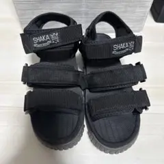 ◆SHAKA◆ 美品 ブラック スポーツサンダル 37 23cm