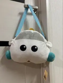 プイプイモルカーぬいぐるみBigがま口ショルダーバッグ　シロモ　PUI PUI