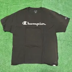 Champion 黒 Tシャツ ロゴプリント