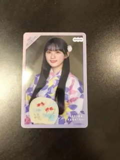乃木坂46 川崎桜 購入特典 C賞 個別クリアカード 8月ver 限定