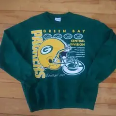 USA 80.90s ヘインズ NFL パッカーズ スエット【L】42～44
