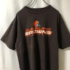 N-5147 NFL アメリカ古着 ブラウンズ アメフト Tシャツ L