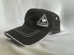 le coq sportif ゴルフ キャップ リバーシブル ブラック×ホワイト