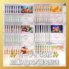 【1432】　ポケモンカード　イーブイ　48枚　匿名配送　まとめ売り　引退　大量