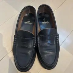 REGAL ブラックレザー ローファー