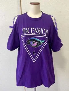 リッスンフレーバー　ロングTシャツ　パープル