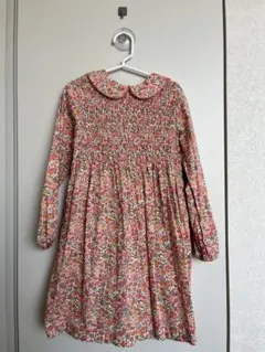 notsobigリバティ柄長袖ワンピース 120