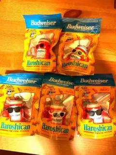 Budweiser Haroshican バドワイザー キーホルダー 5種セット