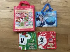 ディズニーリゾート クリスマスハンカチ ショップ袋