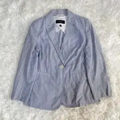 【WEEKEND MaxMara】ジャケット ストライプ ブルー レディース