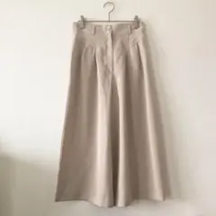 planche　ガウチョパンツ　ページュ　タック　薄手　新品タグ付き　4676