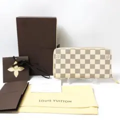12B136/ルイヴィトン/ダミエアズール/ジッピーウォレット/長財布/ホワイト
