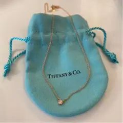 ティファニー ネックレス バイザヤード 一粒ダイヤモンド 18K ローズゴールド