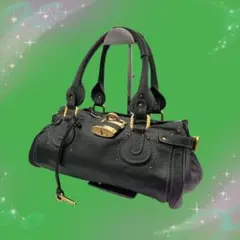 《超美品》 クロエ パディントン レザー ハンドバッグ ブラック