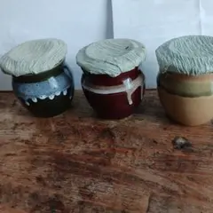 蓋付き陶器収納容器セット