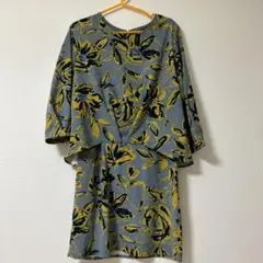 【美品】柄　ワンピース　婦人
