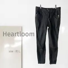 k3068ts【ハートルーム】スキニーパンツ/美品 大きい マニッシュ ジップ