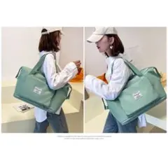 ★SALE★ 人気!大容量 緑 ジムバッグ ボストンバッグ 撥水 トラベルバッグ