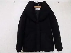 39707 BLACK BY マウジー 中綿入りコート 黒 1