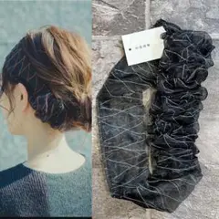 【新品未使用/タグ付】田邊理華suimuスイム オーガンジー刺繍シアーヘアバンド