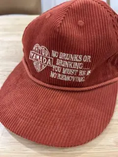 TATOO STUDIO YAMADA CORDUROY CAP オレンジTSY