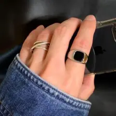 sg36 30 メンズ シグネットリング シルバー925 オニキス 16号