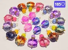 185♡猫とウサギチャームコネクター