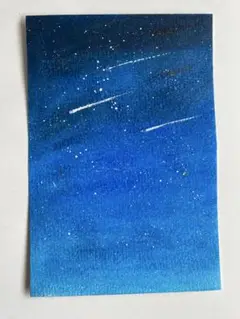 夜空　イラスト　ハンドメイド