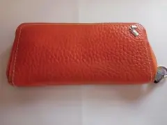PELLEBORSA オレンジ レザー 長財布